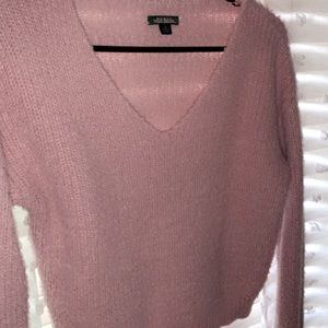 fuzzy pink long sleeve